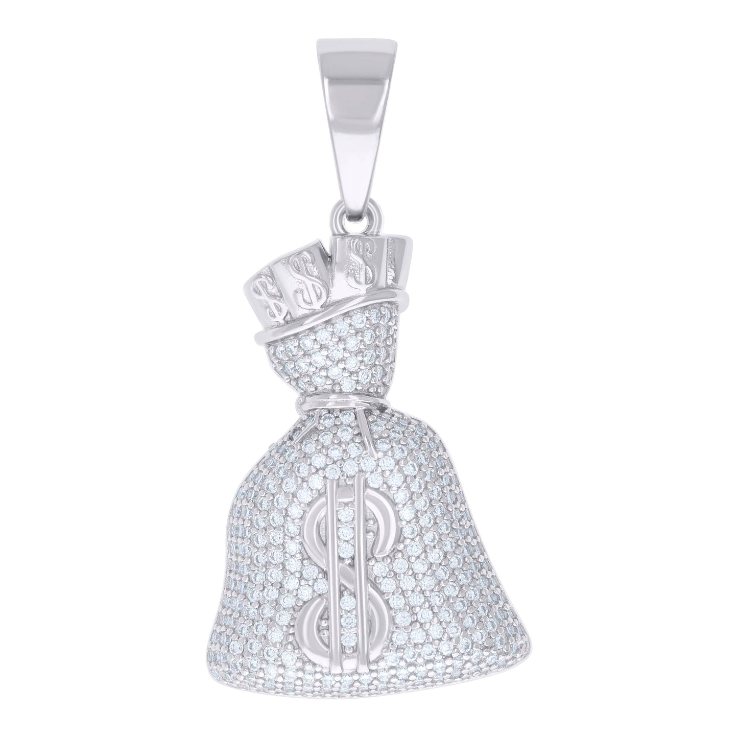 925 Sterling Silver 1.68Ctw Moissanite Pendant