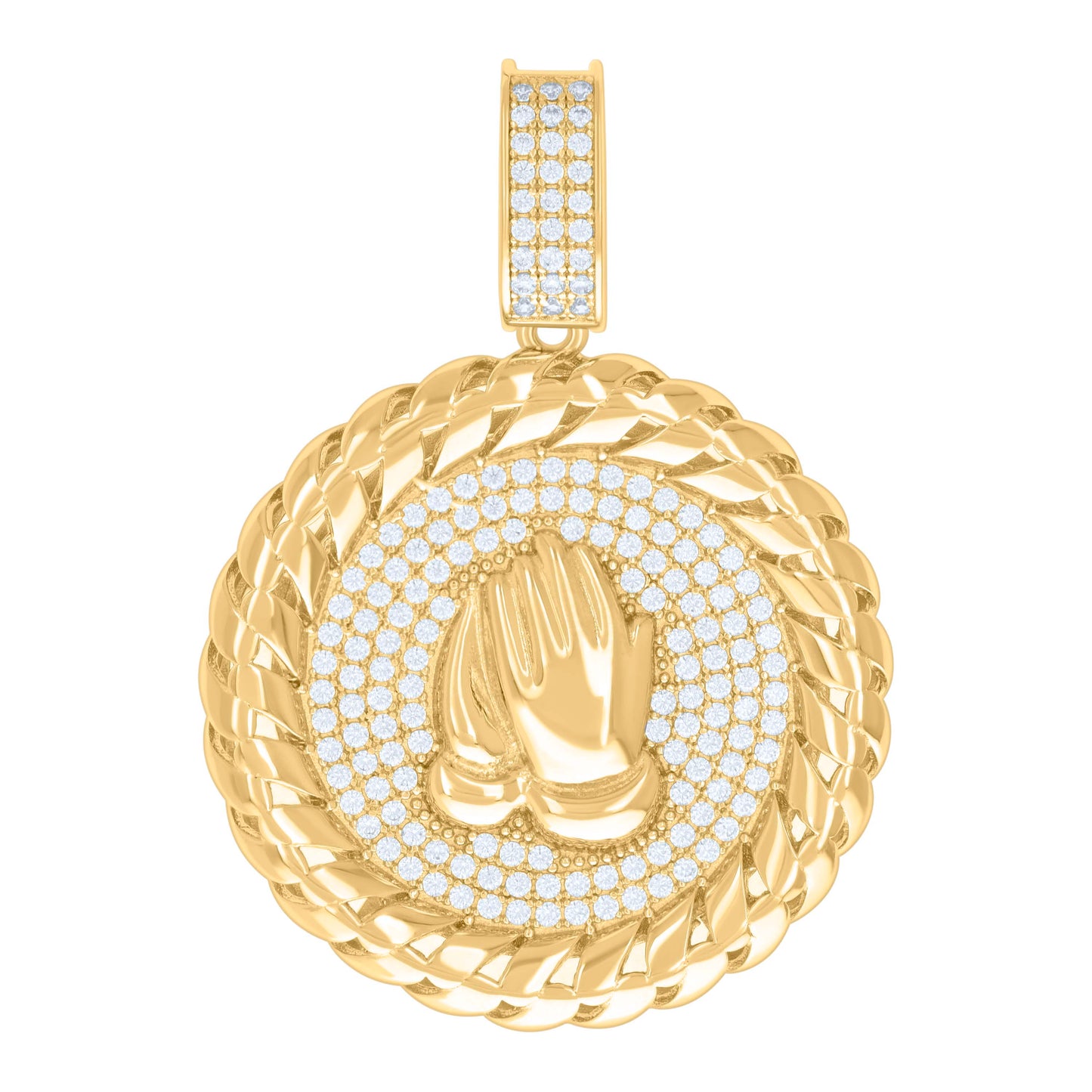 925 Sterling Silver 1.57Ctw Moissanite Pendant