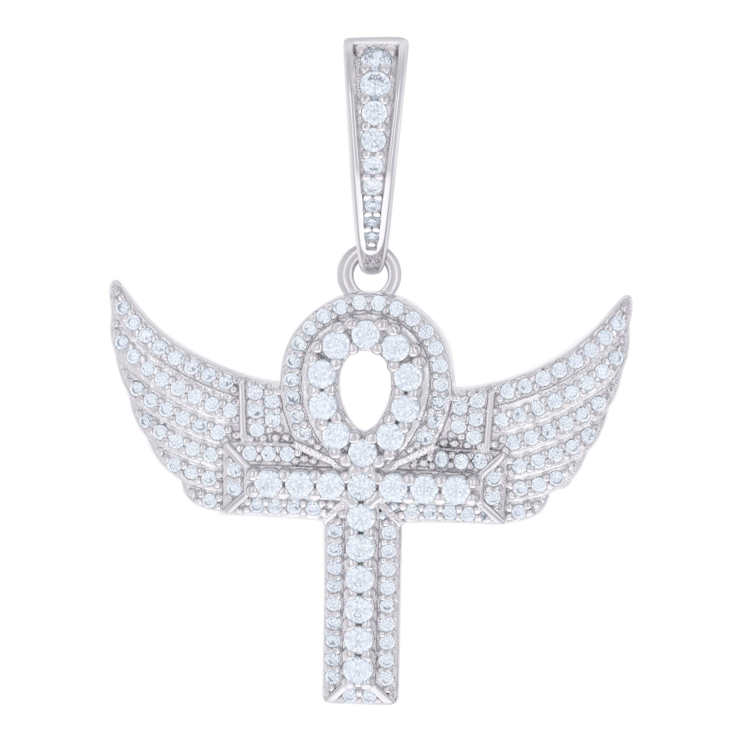 925 Sterling Silver Pendant Moissanite 1.09 Ctw