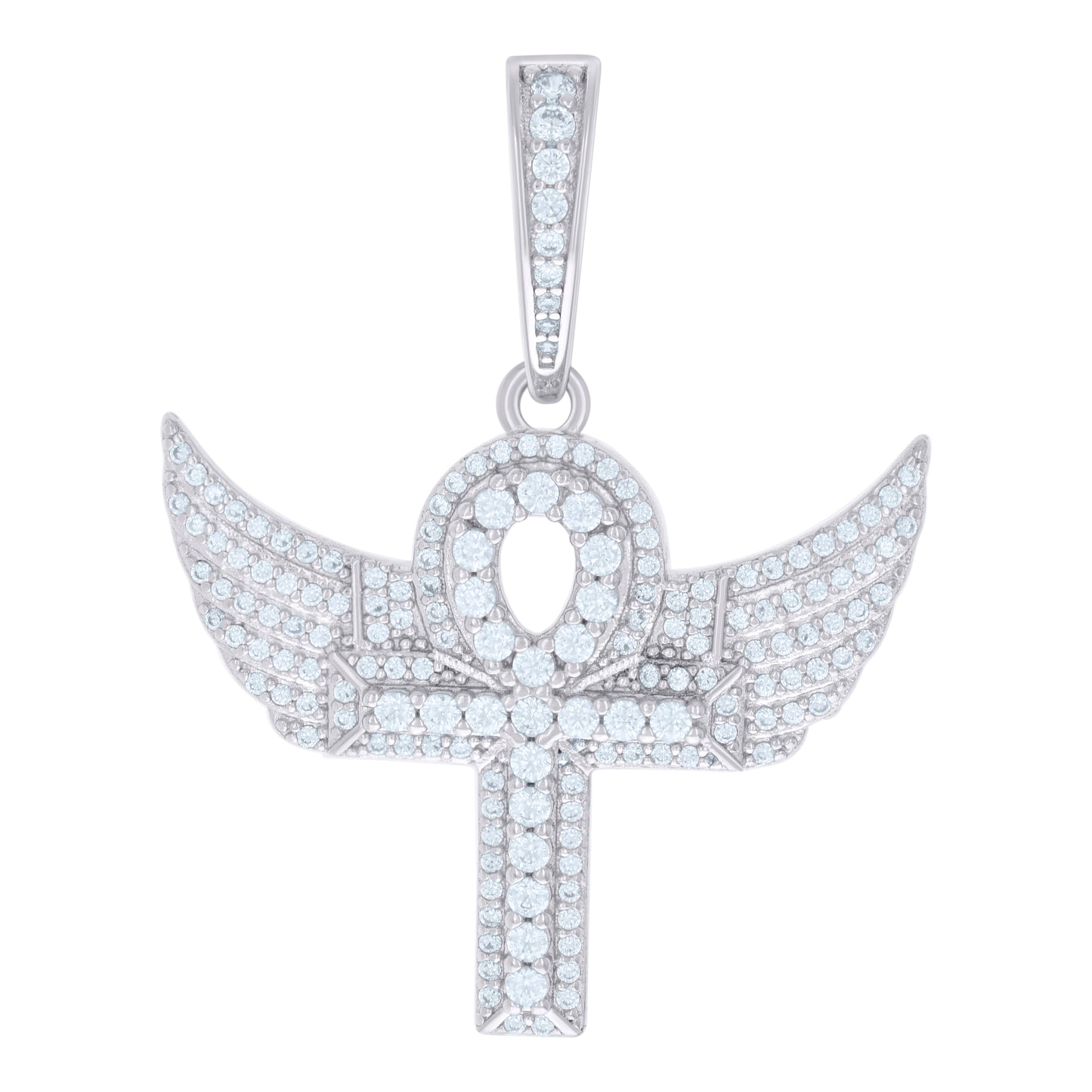 925 Sterling Silver Pendant Moissanite 1.09 Ctw
