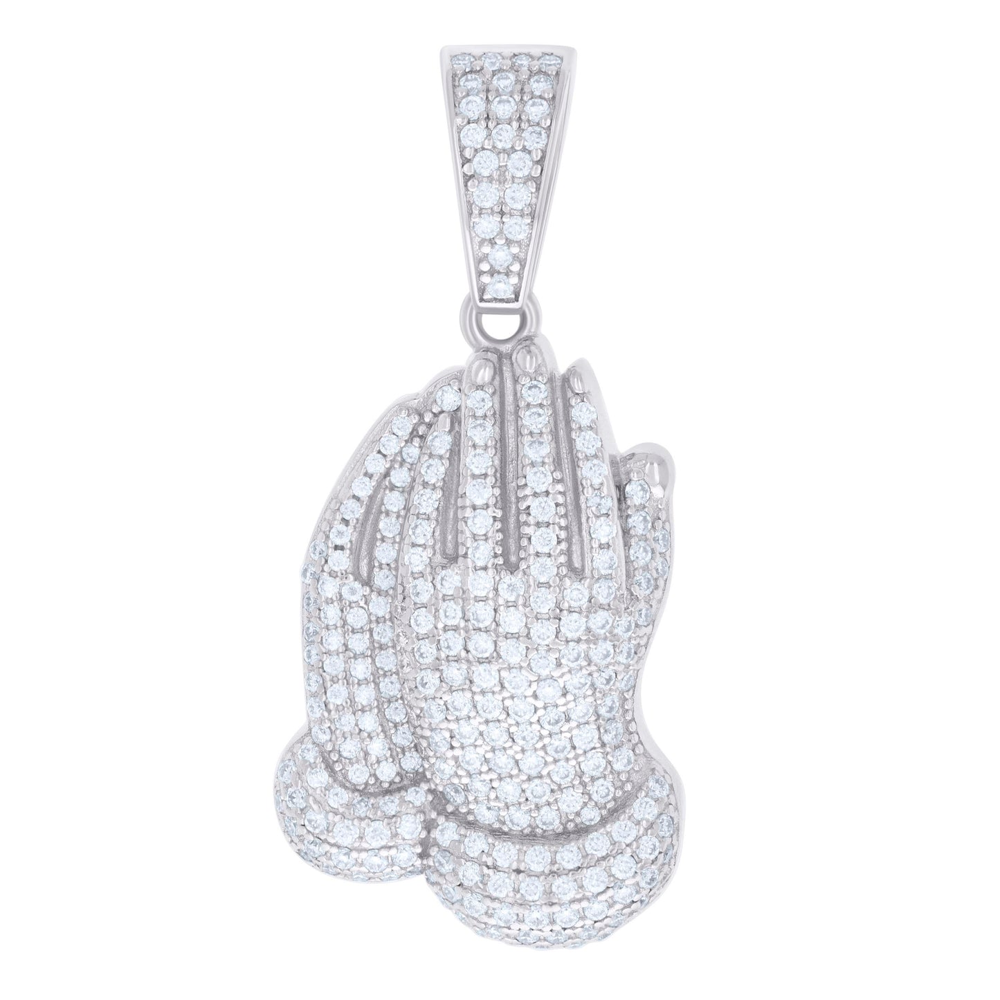 925 Sterling Silver Pendant Moissanite 1.33 Ctw