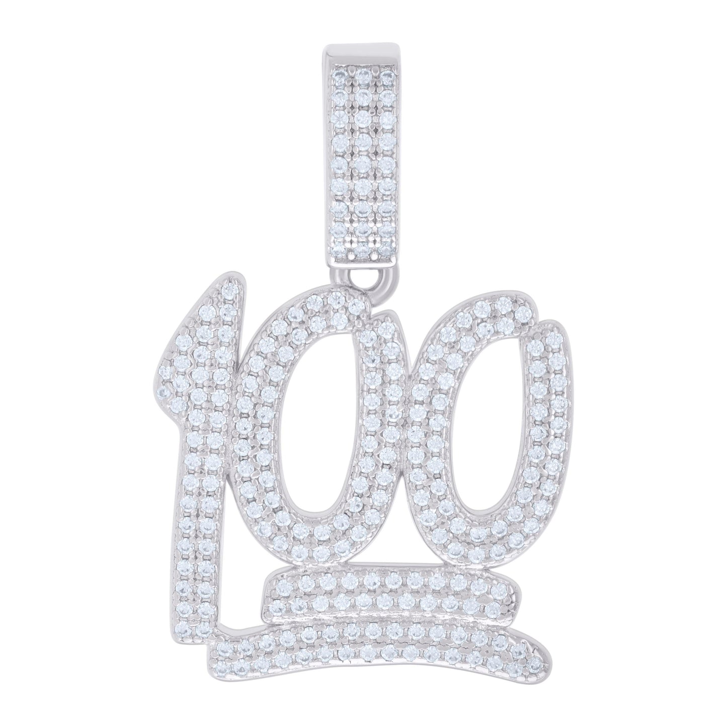 925 Sterling Silver Pendant Moissanite 0.94 Ctw