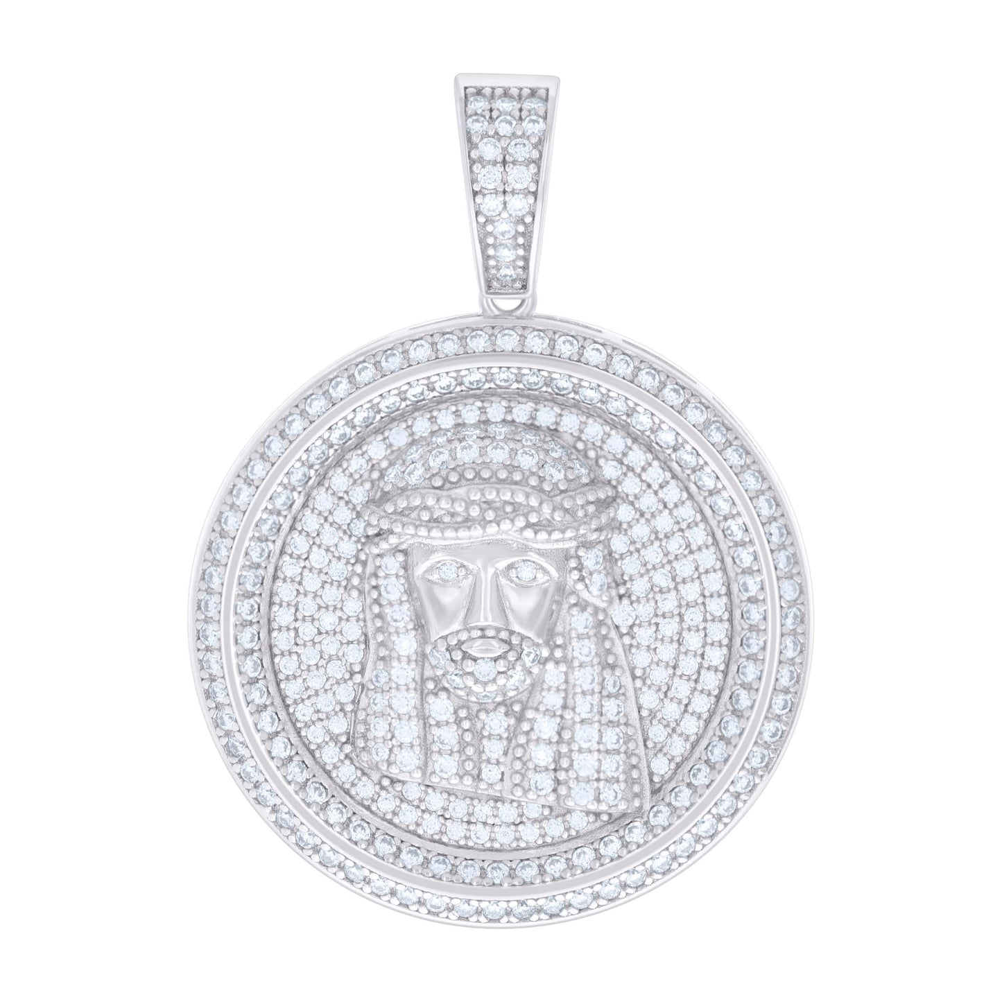925 Sterling Silver 1.63Ctw Moissanite Pendant