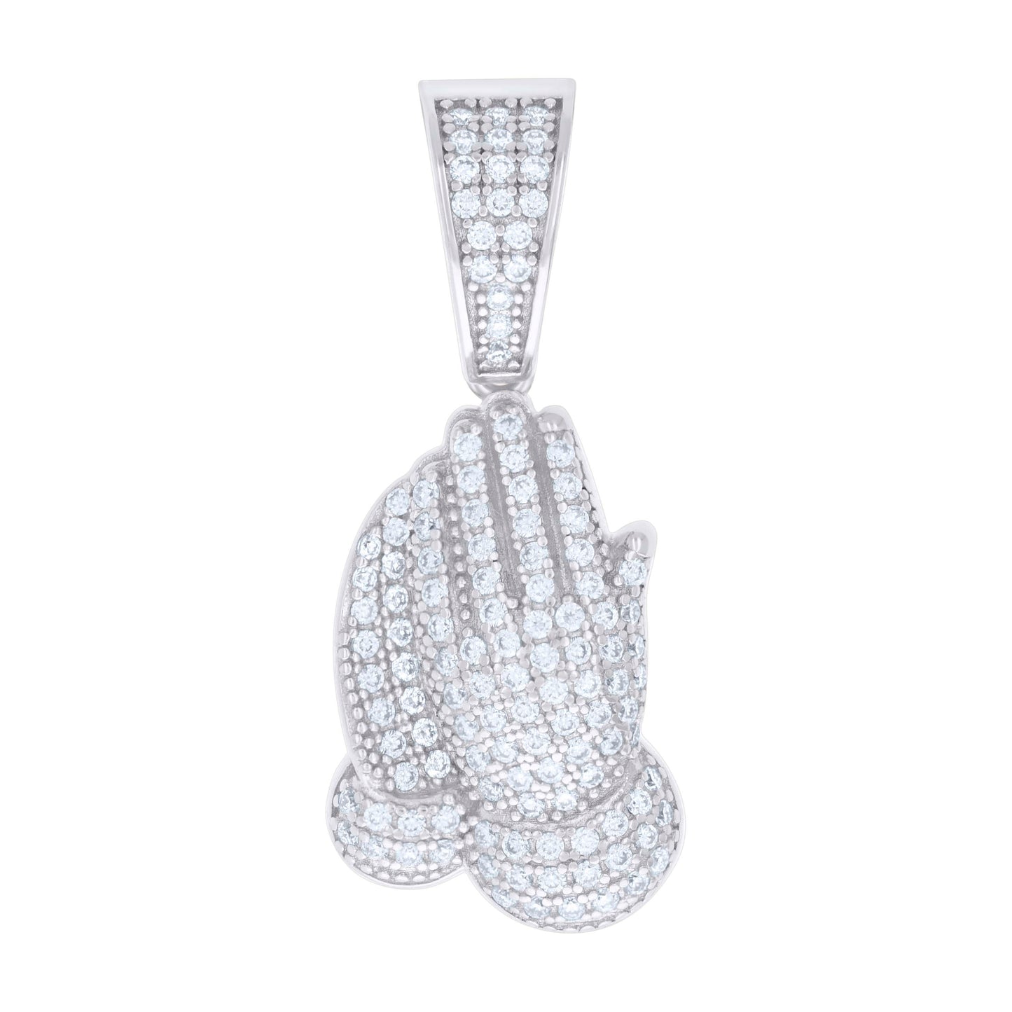 925 Sterling Silver 0.81Ctw Moissanite Pendant