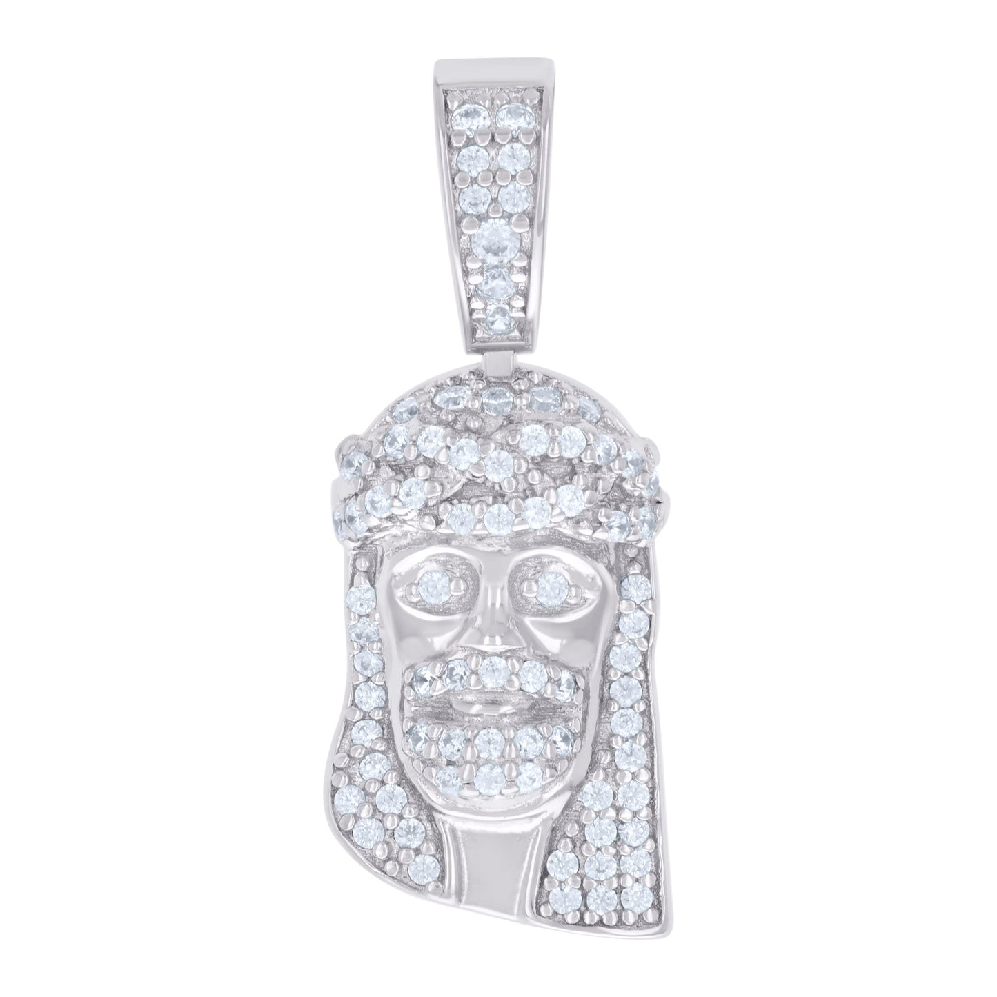 925 Sterling Silver Pendant Moissanite 0.45 Ctw