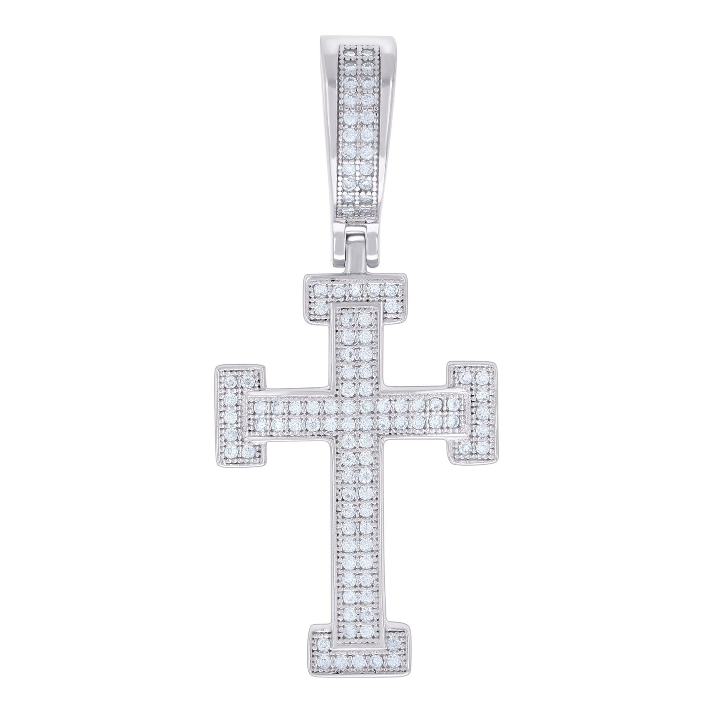 925 Sterling Silver 0.45Ctw Moissanite Pendant