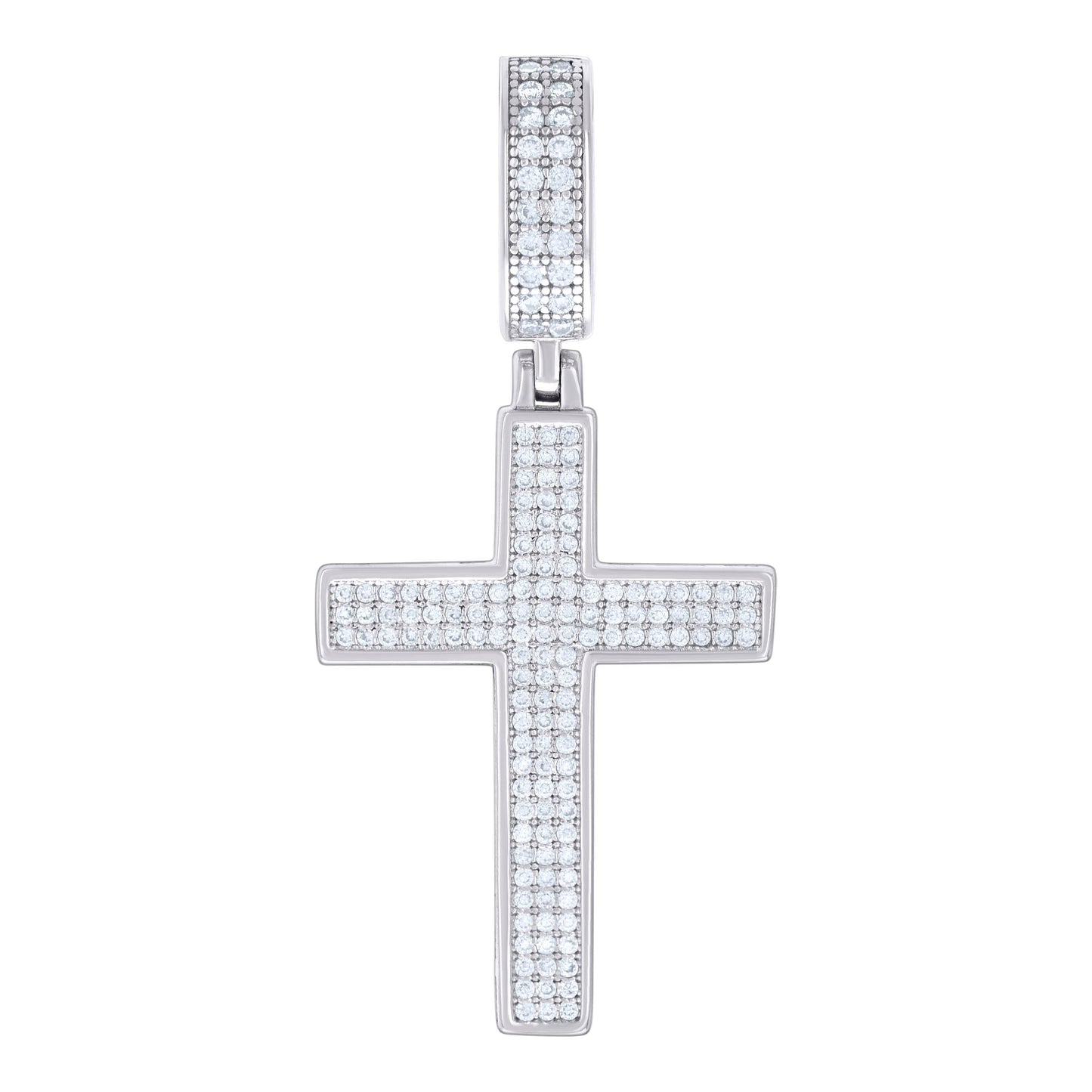 925 Sterling Silver 0.60Ctw Moissanite Pendant