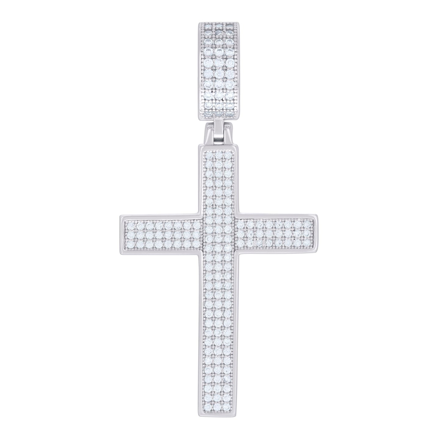 925 Sterling Silver 0.74Ctw Moissanite Pendant