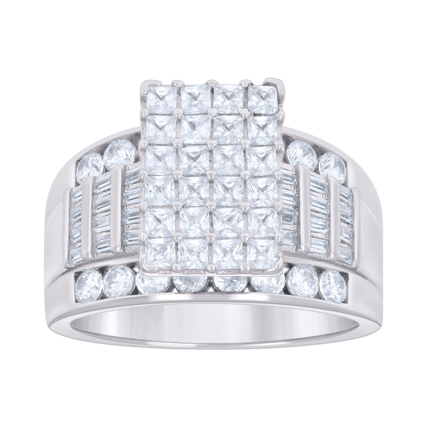 925 Sterling Silver R:1.13 B:1.96Ctw Moissanite R