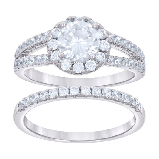 925 Sterling Silver 2.28Ctw Moissanite Ring S6