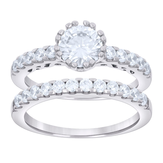 925 Sterling Silver 1.84Ctw Moissanite Ring S6