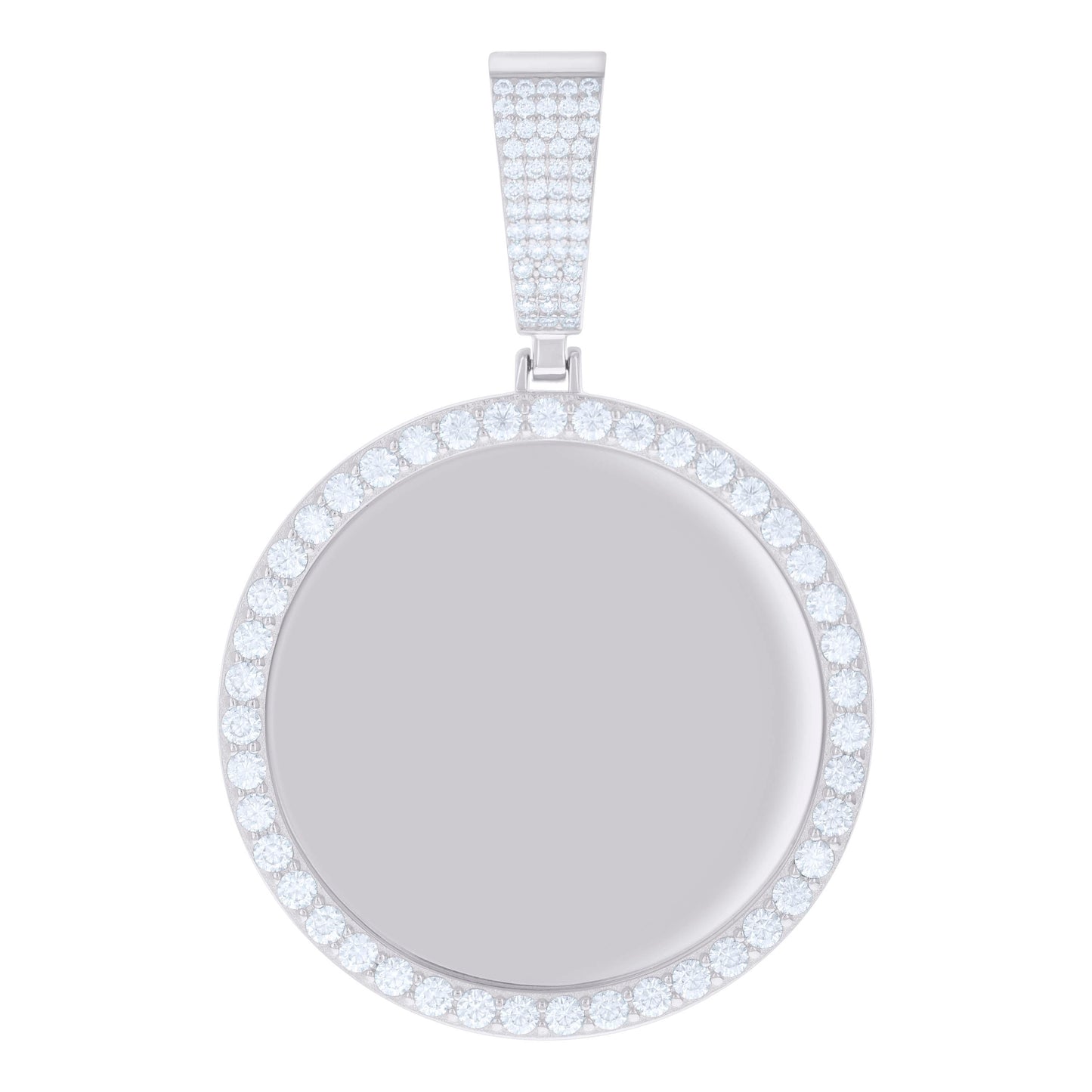 925 Sterling Silver 3.04Ctw Moissanite Pendant