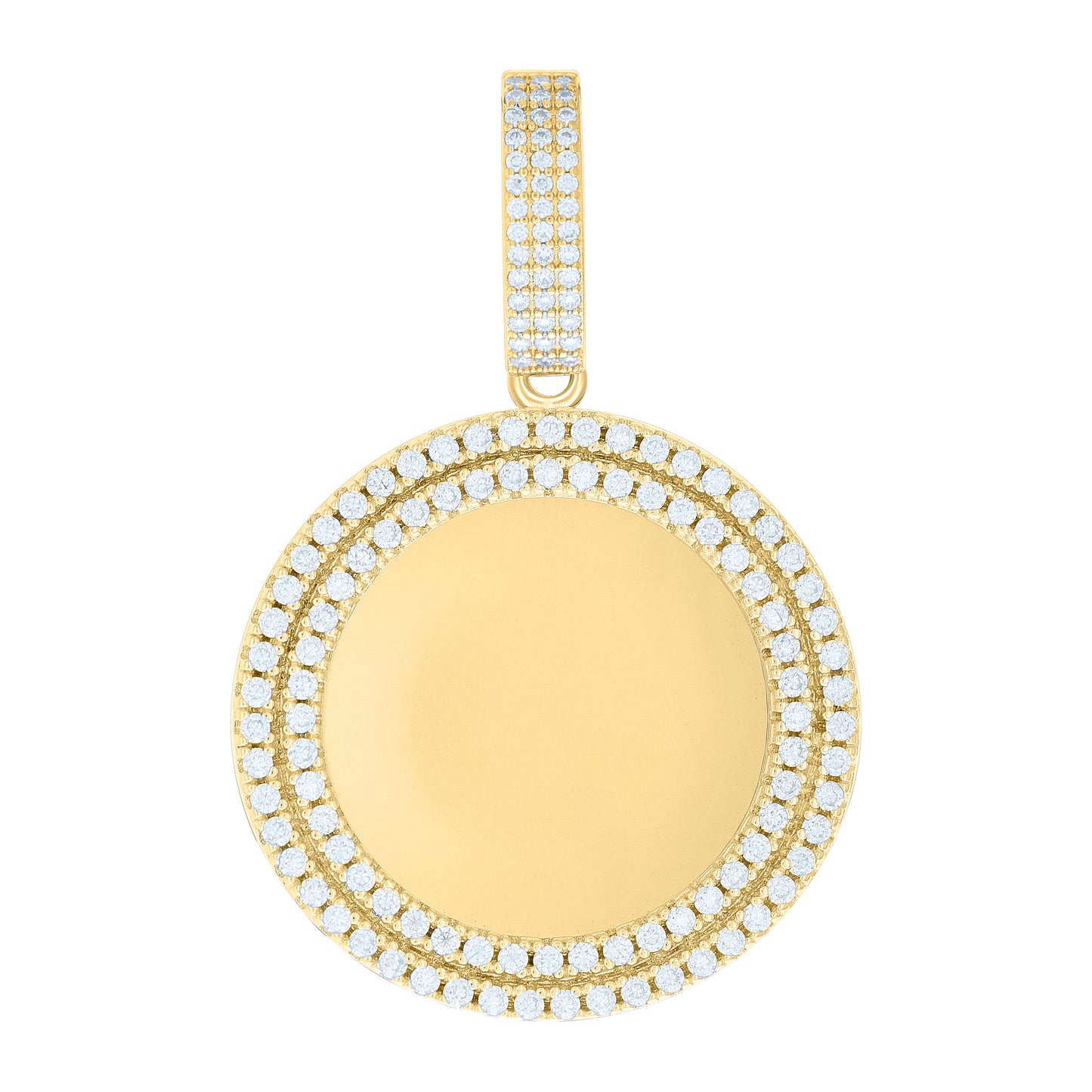 925 Sterling Silver 1.72Ctw Moissanite Pendant