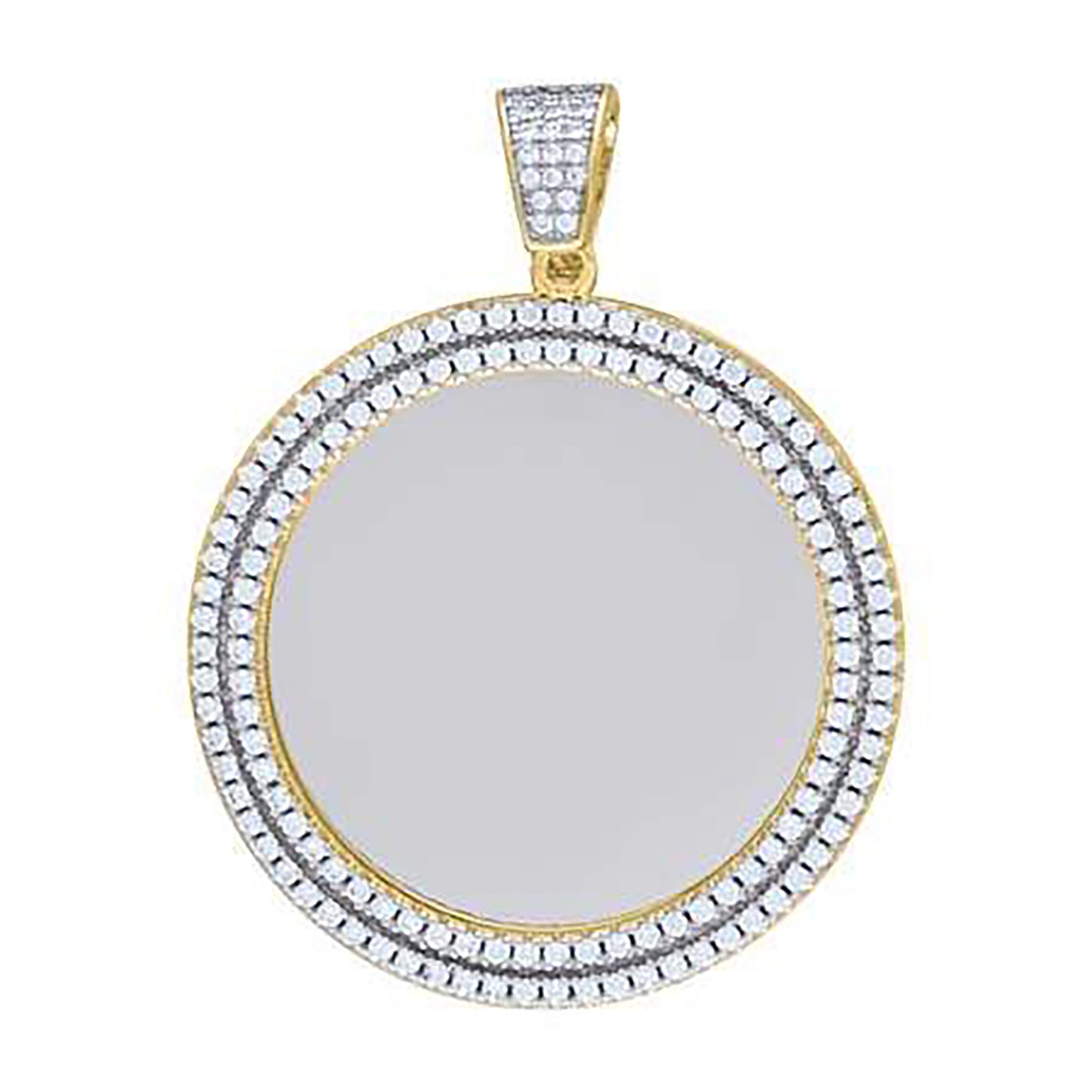 925 Sterling Silver 2.45Ctw Moissanite Pendant