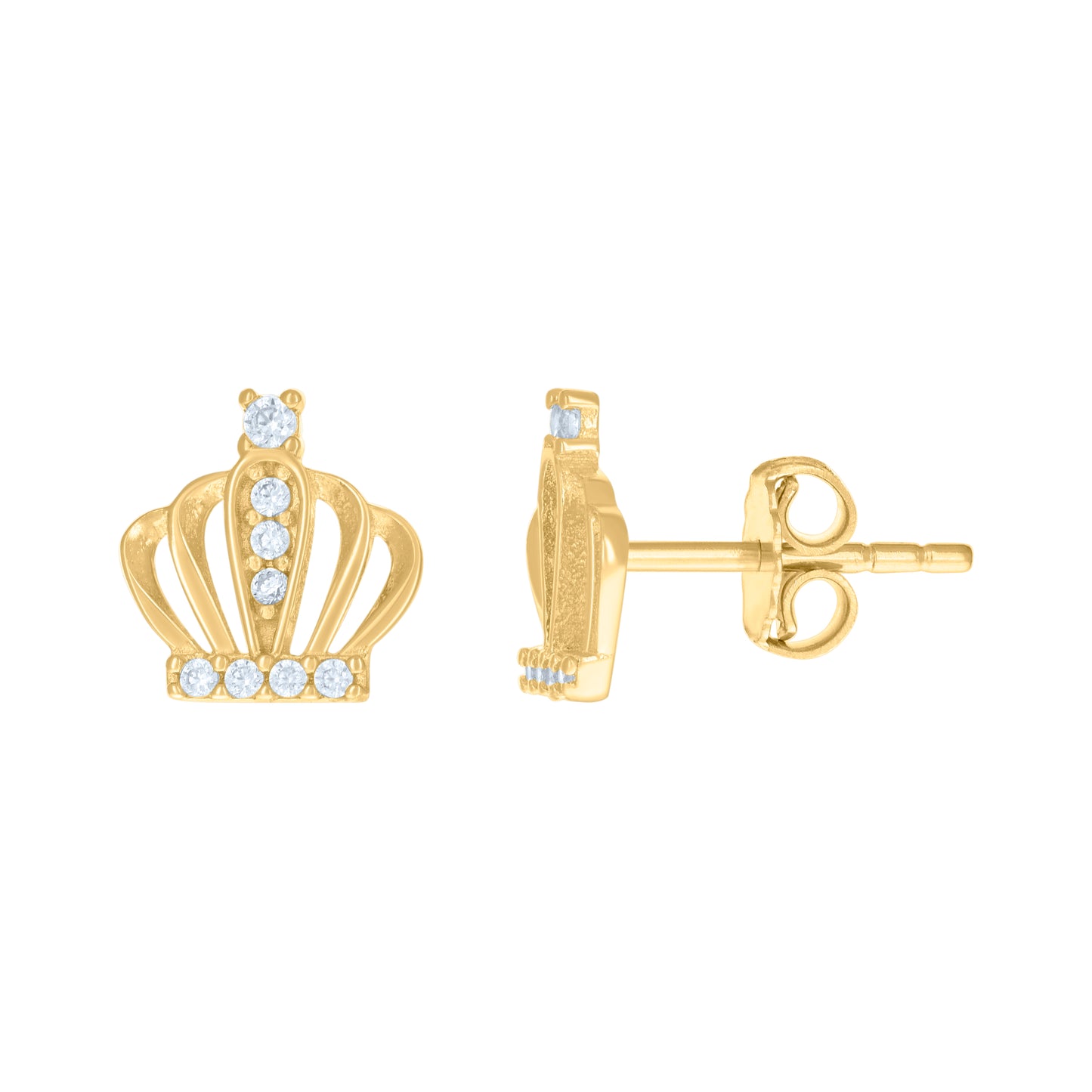 10Kt Gold Cz Earring