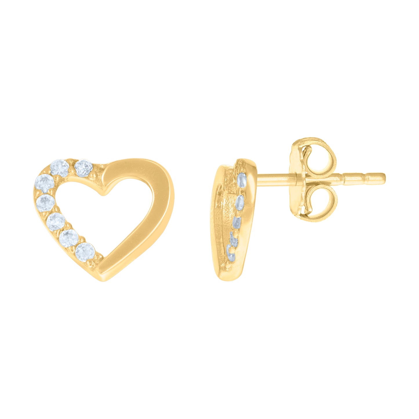 14Kt Gold Cz Earring