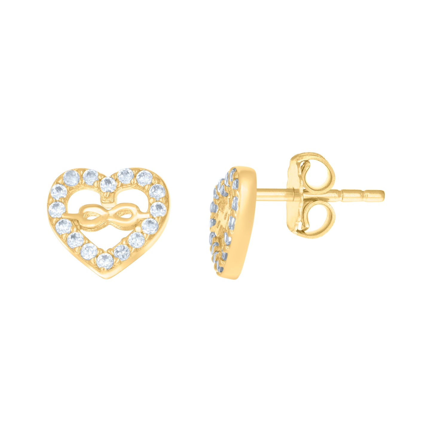 14Kt Gold Cz Earring