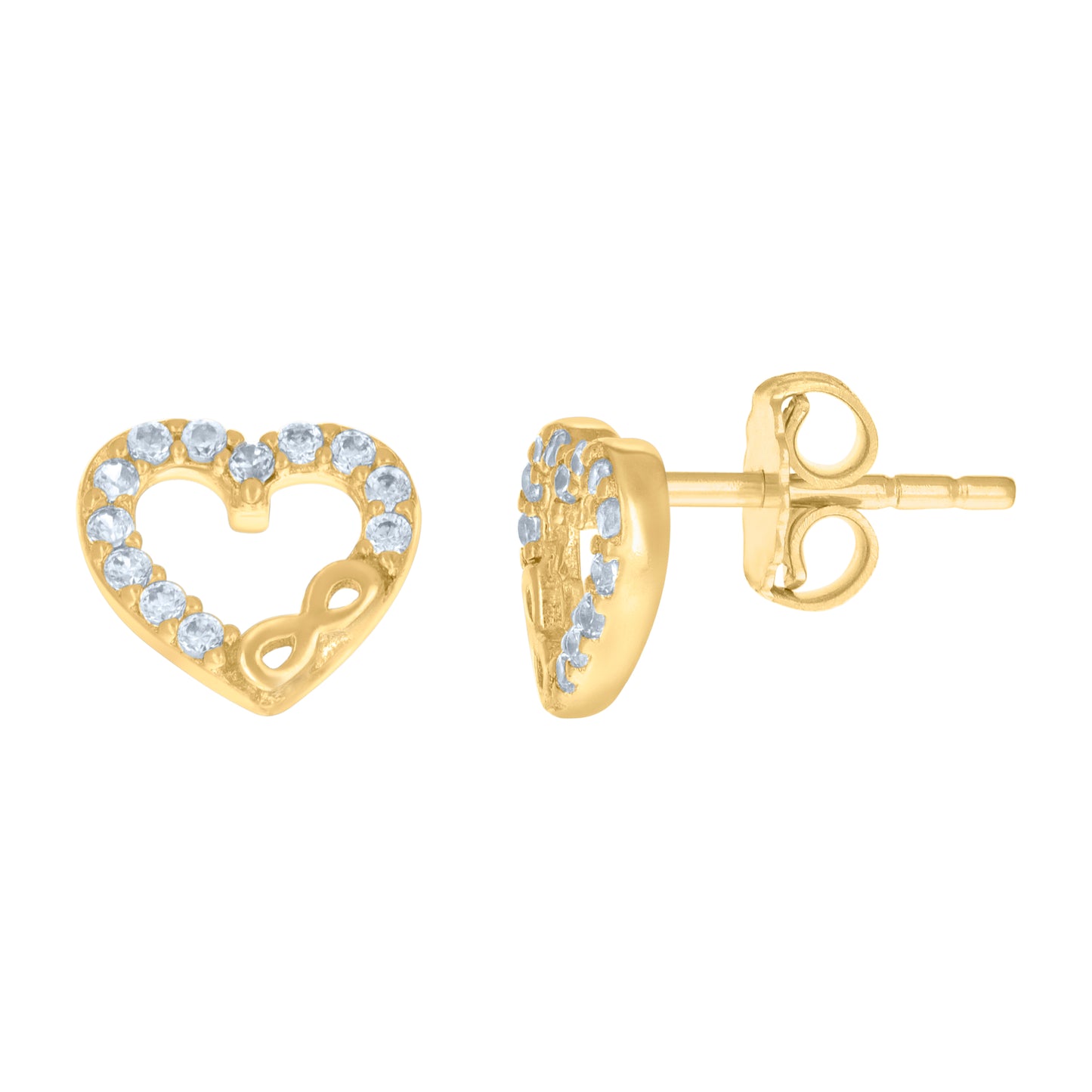 14Kt Gold Cz Earring