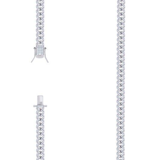 925 Sterling Silver Moissanite Chain