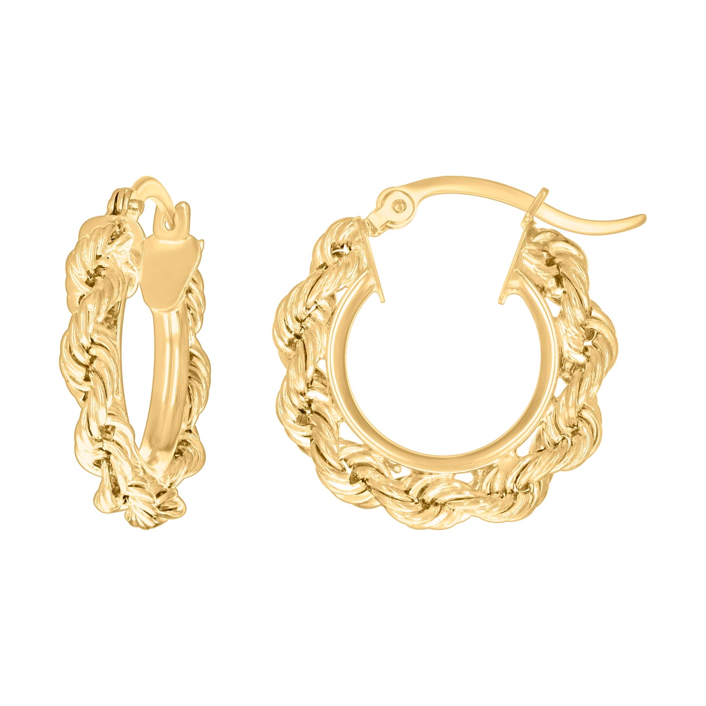 14Kt Gold Fancy Earrings 3mm-19