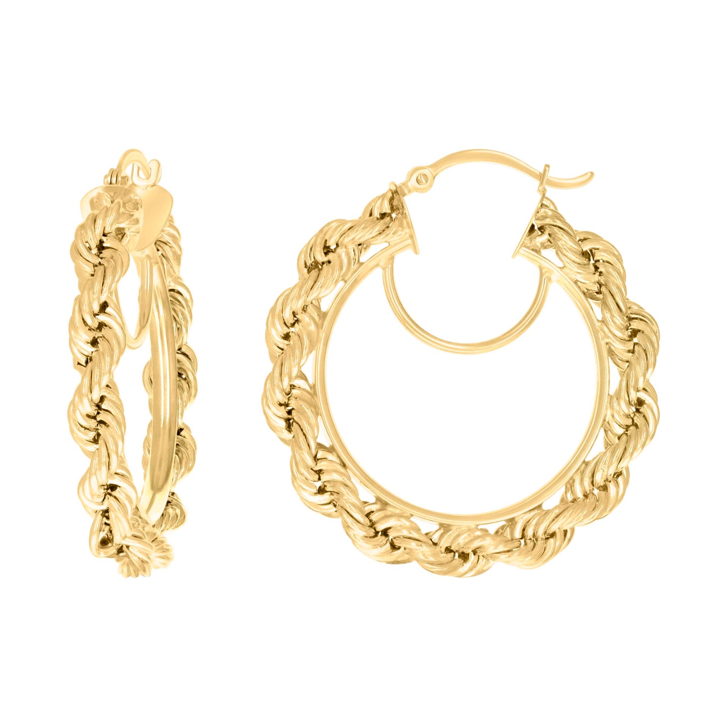 14Kt Gold Fancy Earrings 4mm-31