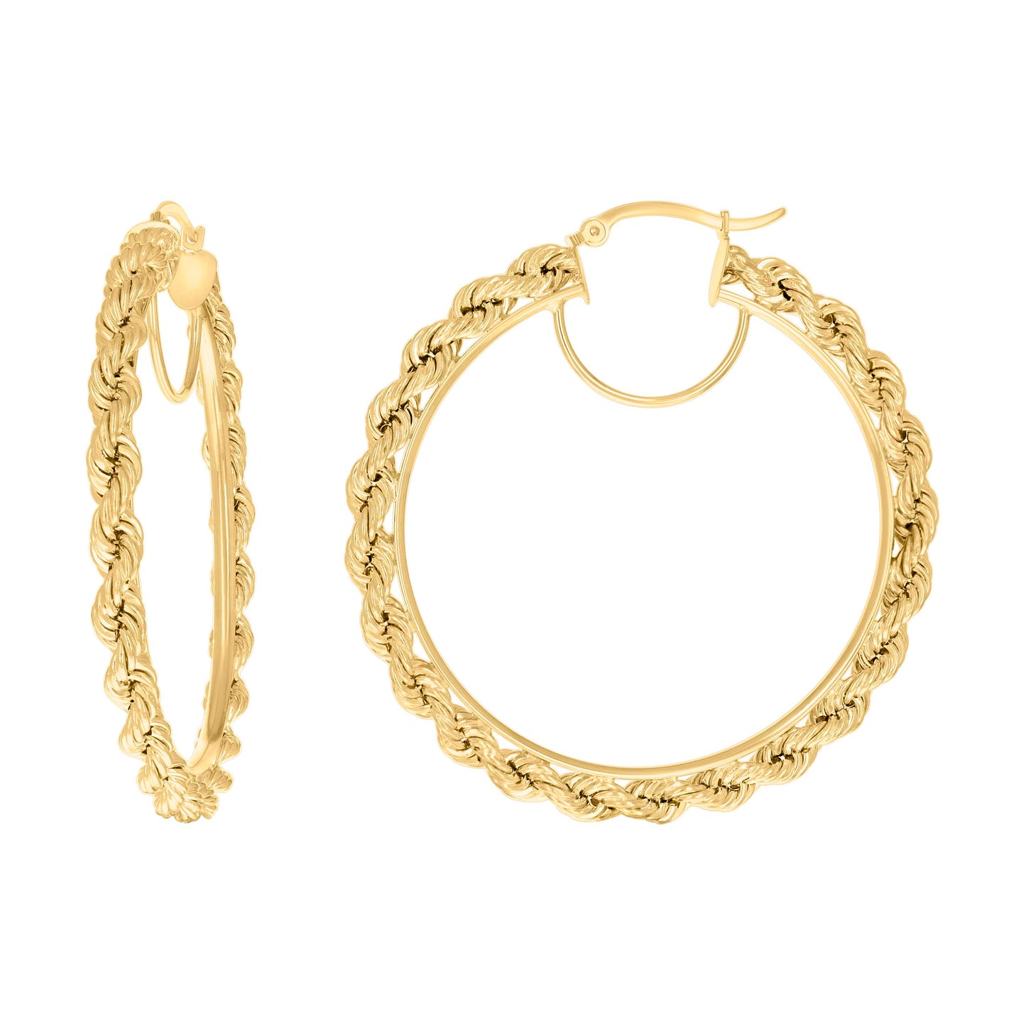 14Kt Gold Fancy Earrings 4mm-50