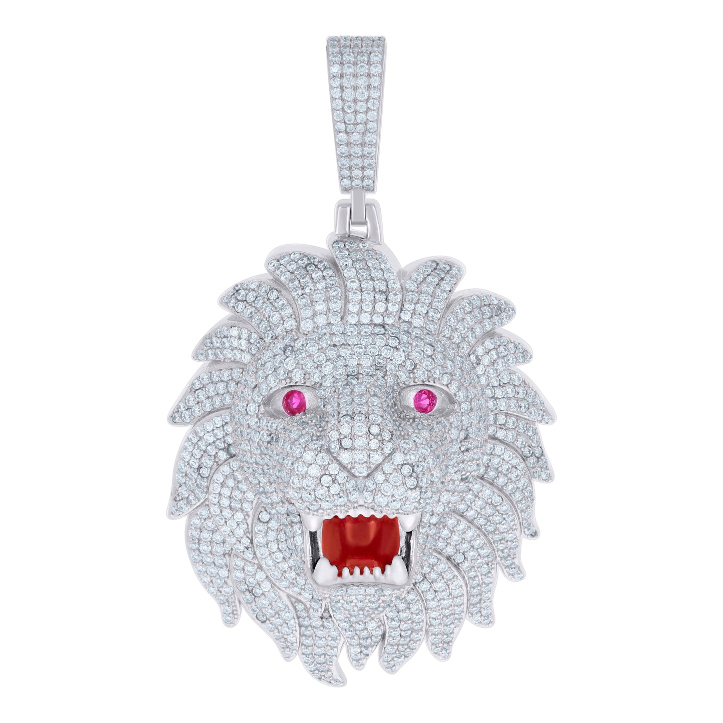 925 Sterling Silver 15.13Ctw Moissanite Pendant