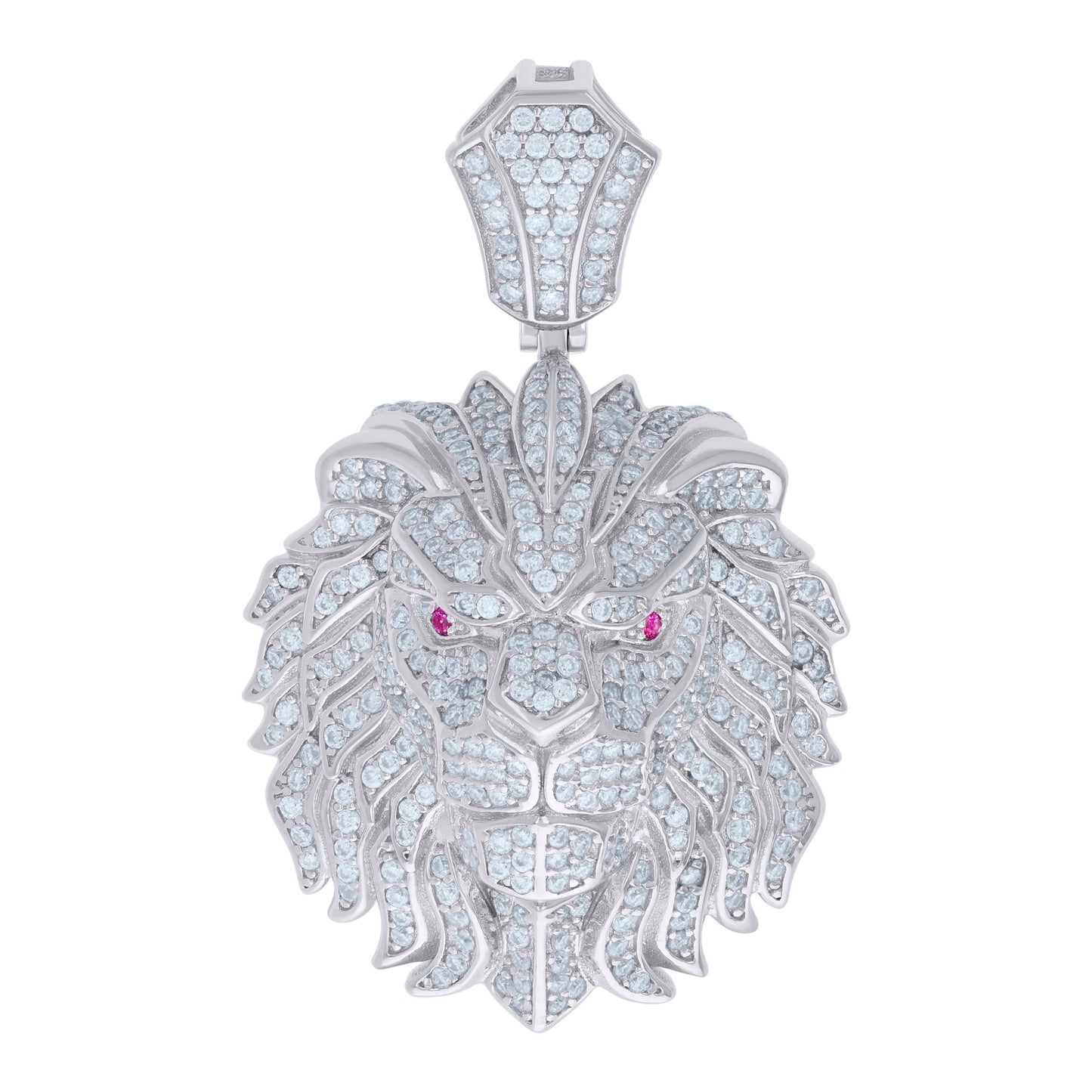 925 Sterling Silver 1.76Ctw Moissanite Pendant