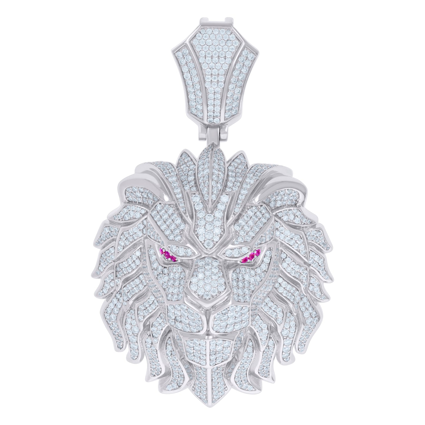 925 Sterling Silver 11.92Ctw Moissanite Pendant