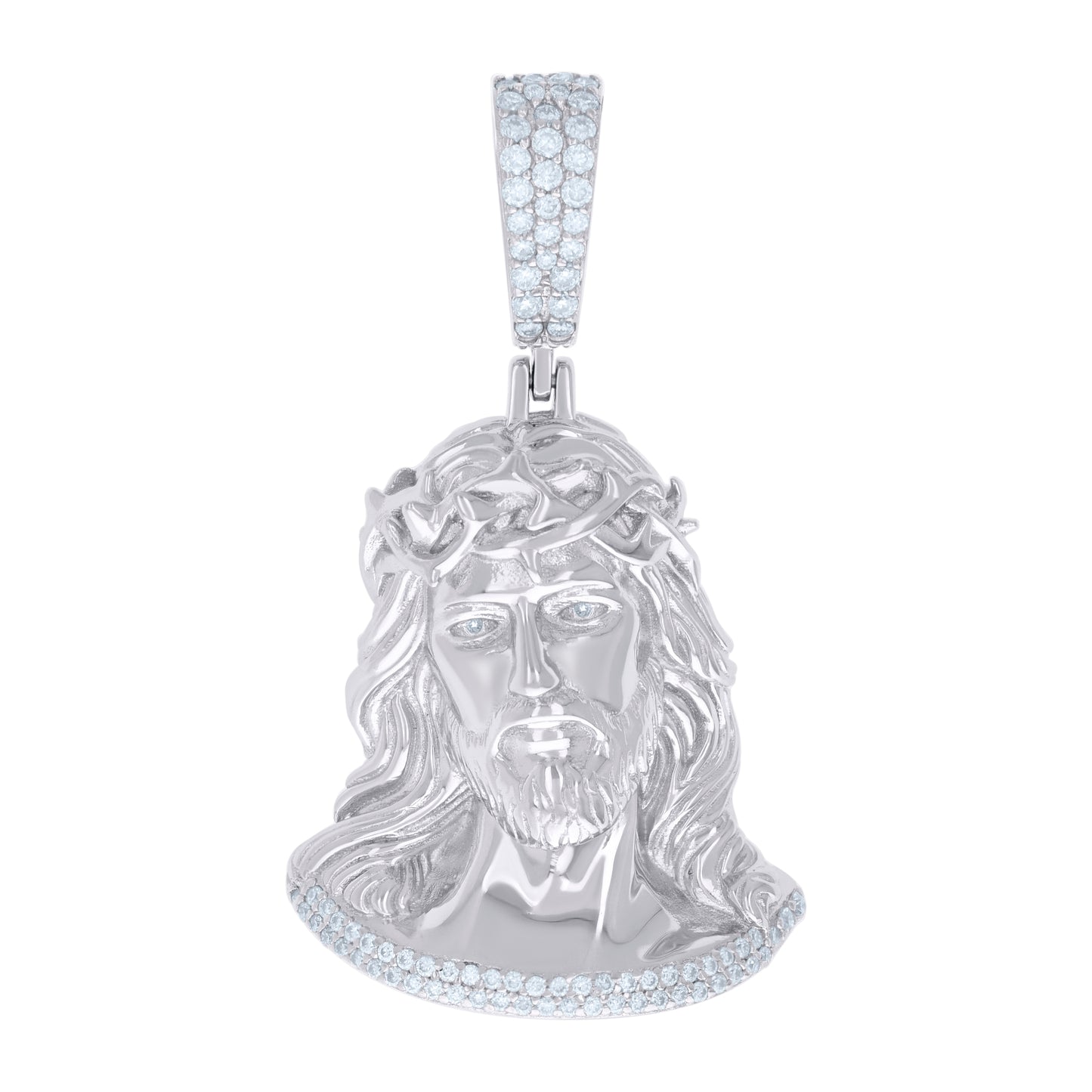 925 Sterling Silver 0.67Ctw Moissanite Pendant