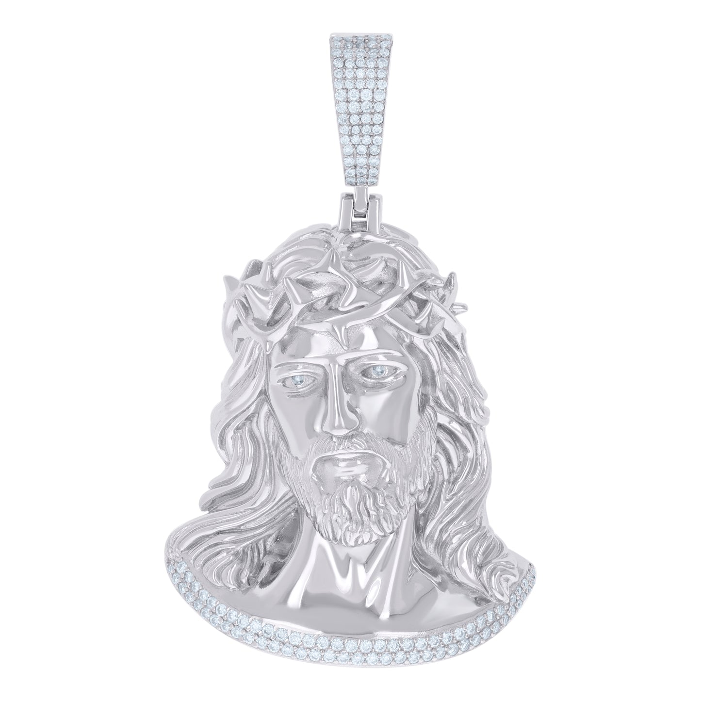 925 Sterling Silver 2.61Ctw Moissanite Pendant