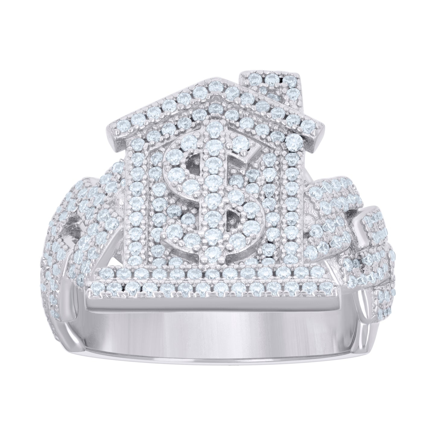 925 Sterling Silver 1.22Ctw Moissanite Ring S10