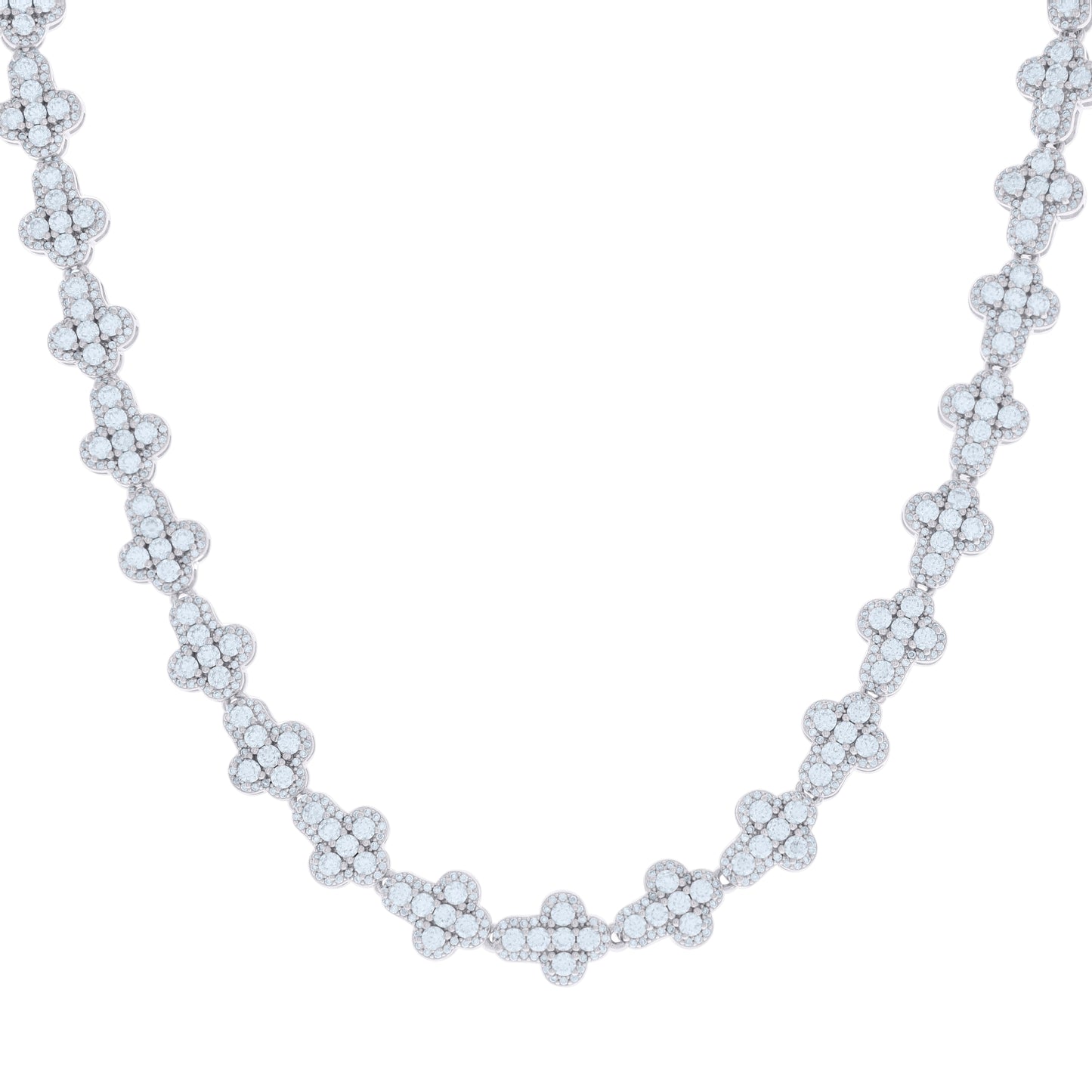 925 Sterling Silver Moissanite Chain 14mm