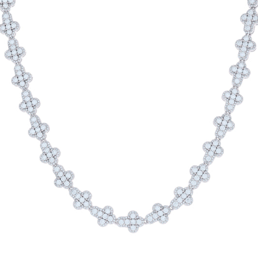 925 Sterling Silver Moissanite Chain 14mm