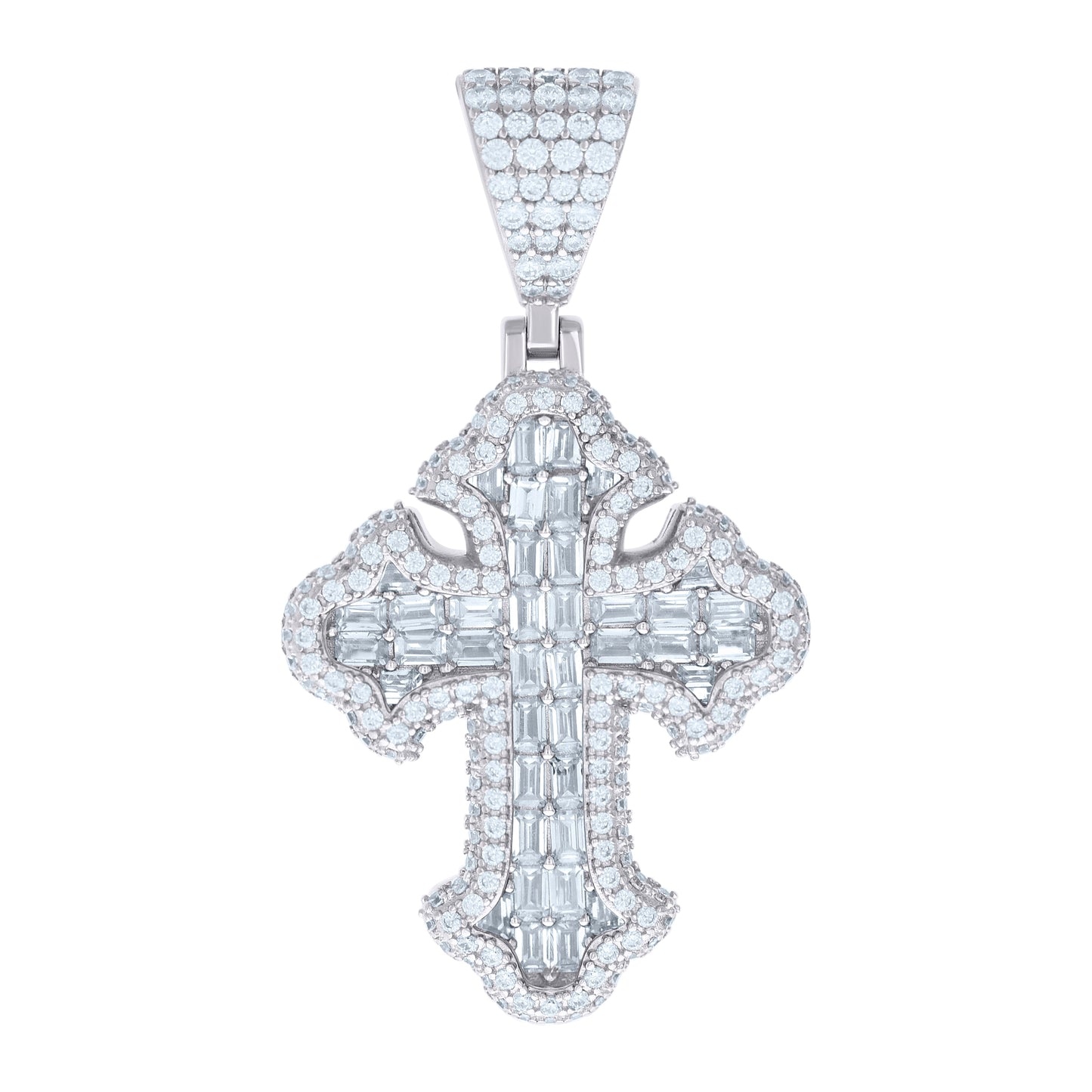 925 Sterling Silver R:2.72Ctw, B:3.23Ctw Moissanit