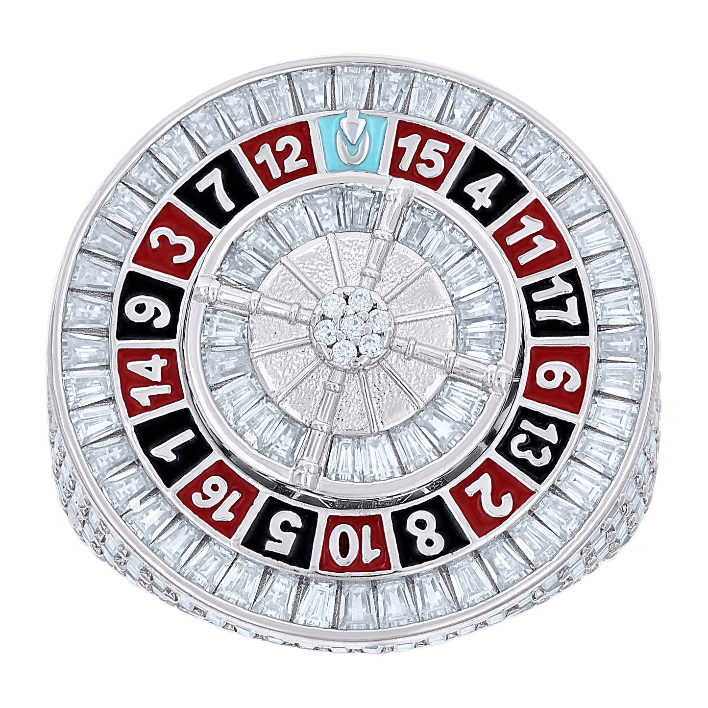 925 Sterling Silver R:0.09Ctw, B:7.36Ctw Moissanit