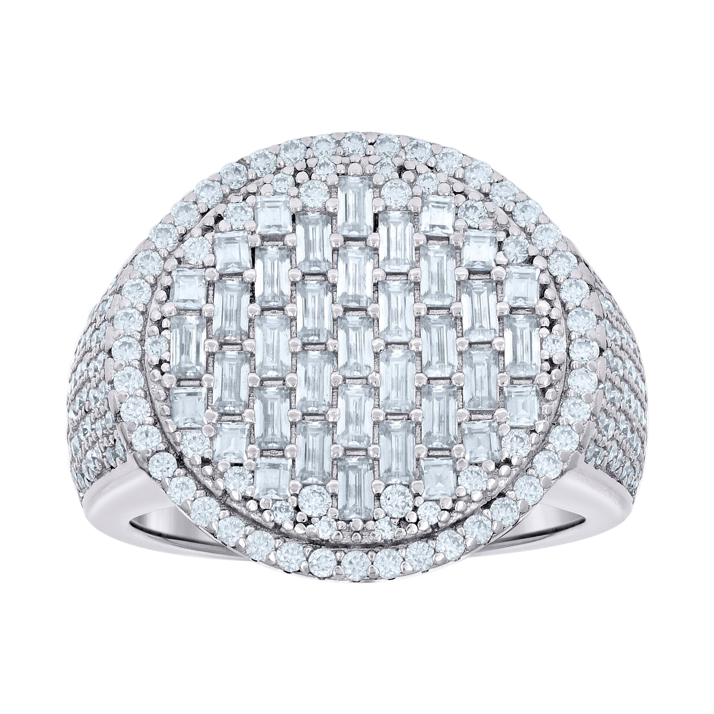 925 Sterling Silver R:1.58Ctw, B:1.99Ctw Moissanit