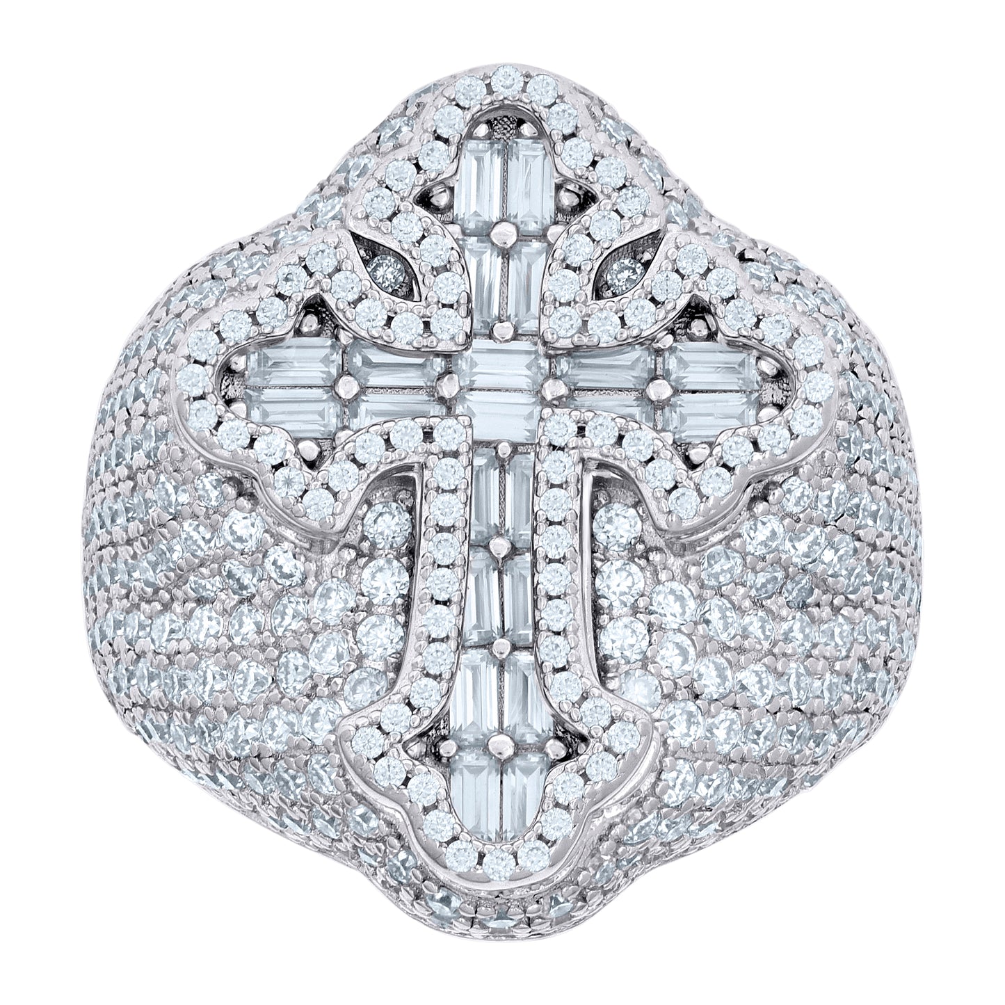 925 Sterling Silver R:4.67Ctw, B:1.36Ctw Moissanit