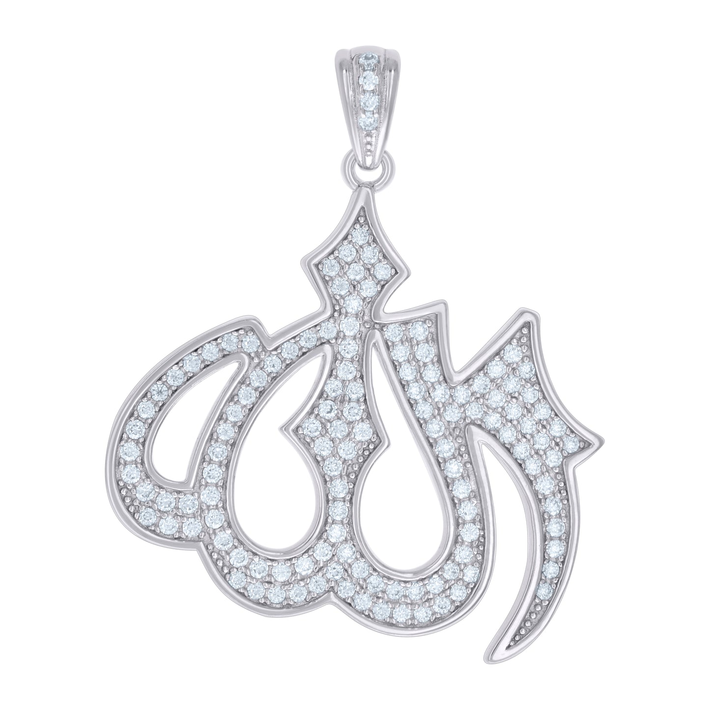 925 Sterling Silver 0.96Ctw Moissanite Pendant
