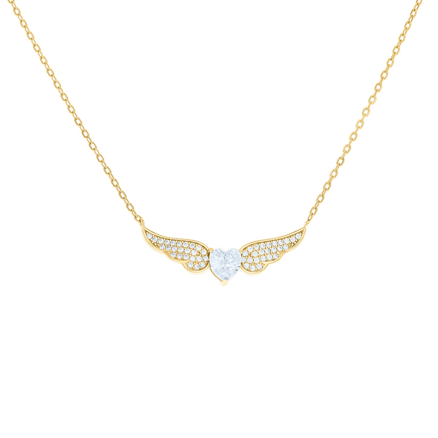 925 Sterling Silver Cz Necklace 18" (16"+2")