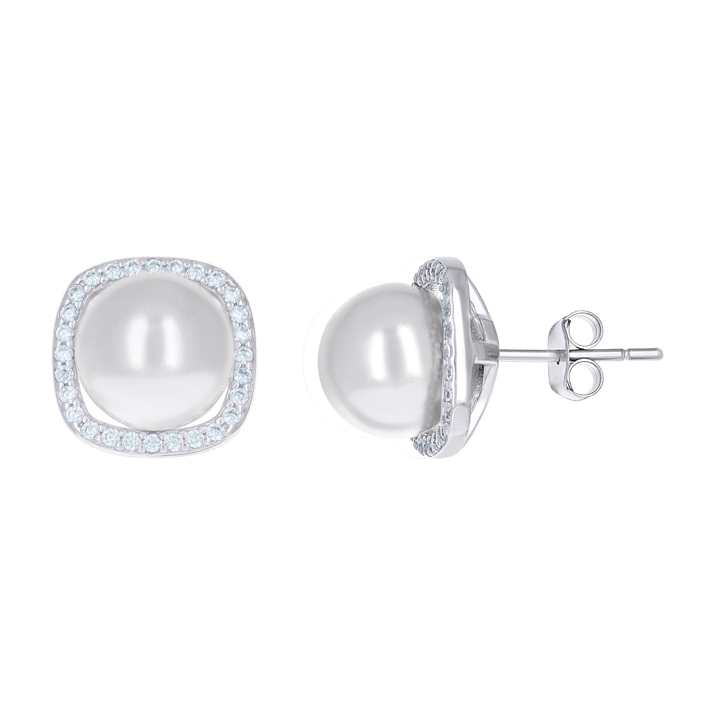 925 Sterling Silver Pearl Earrings