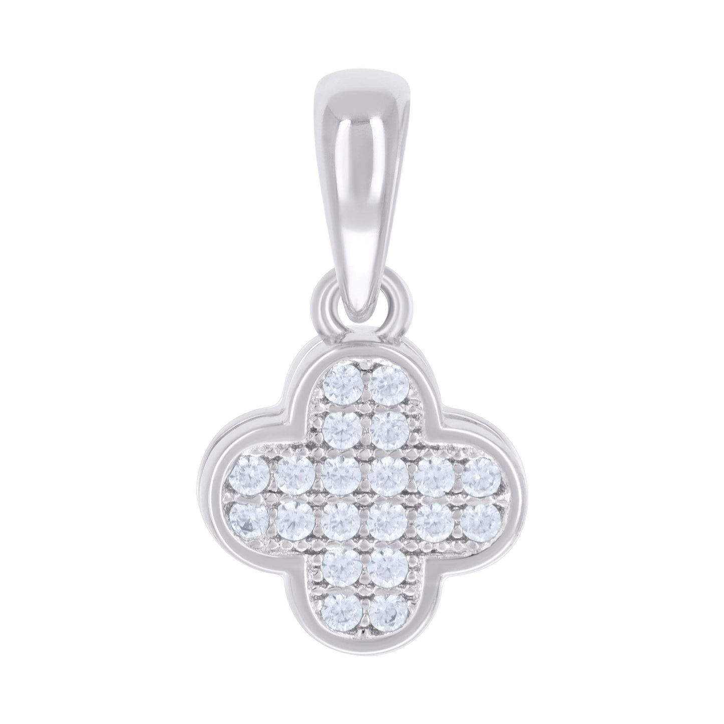 925 Sterling Silver 0.103Ctw Moissanite Pendant