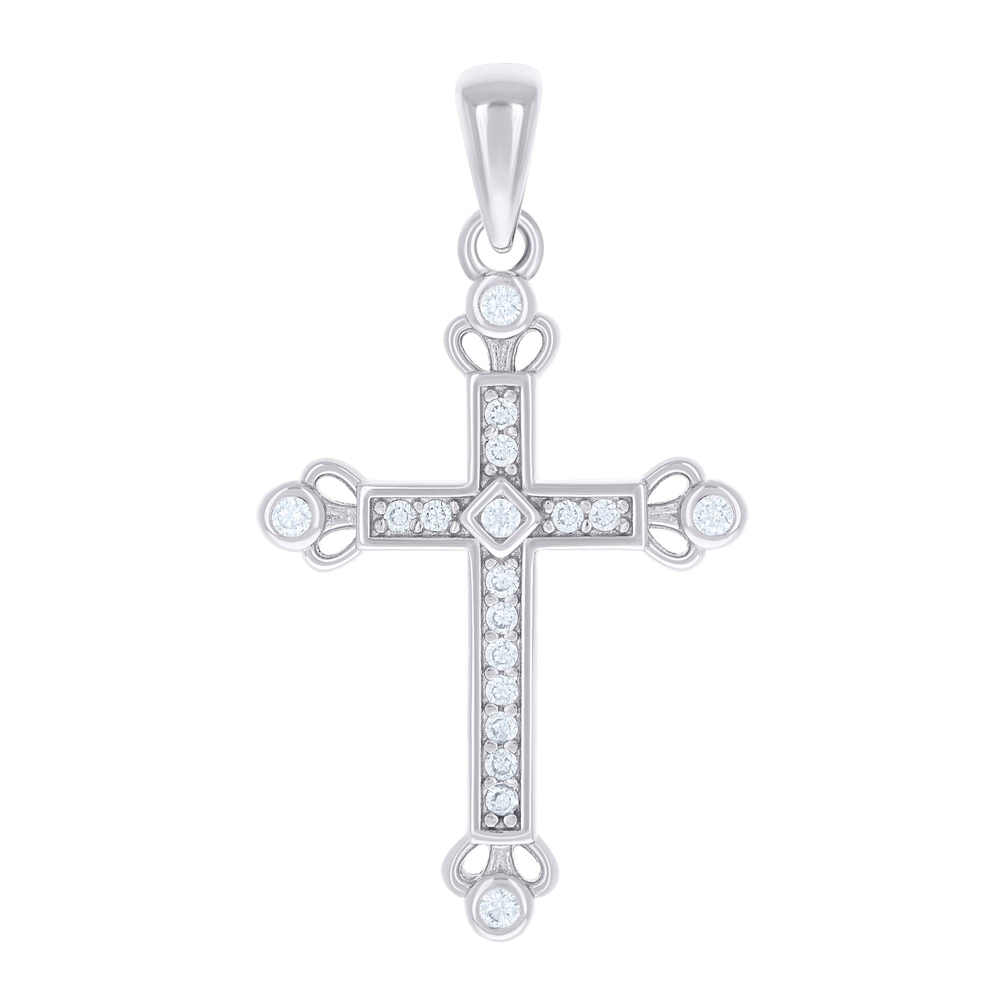 925 Sterling Silver Cz Pendant