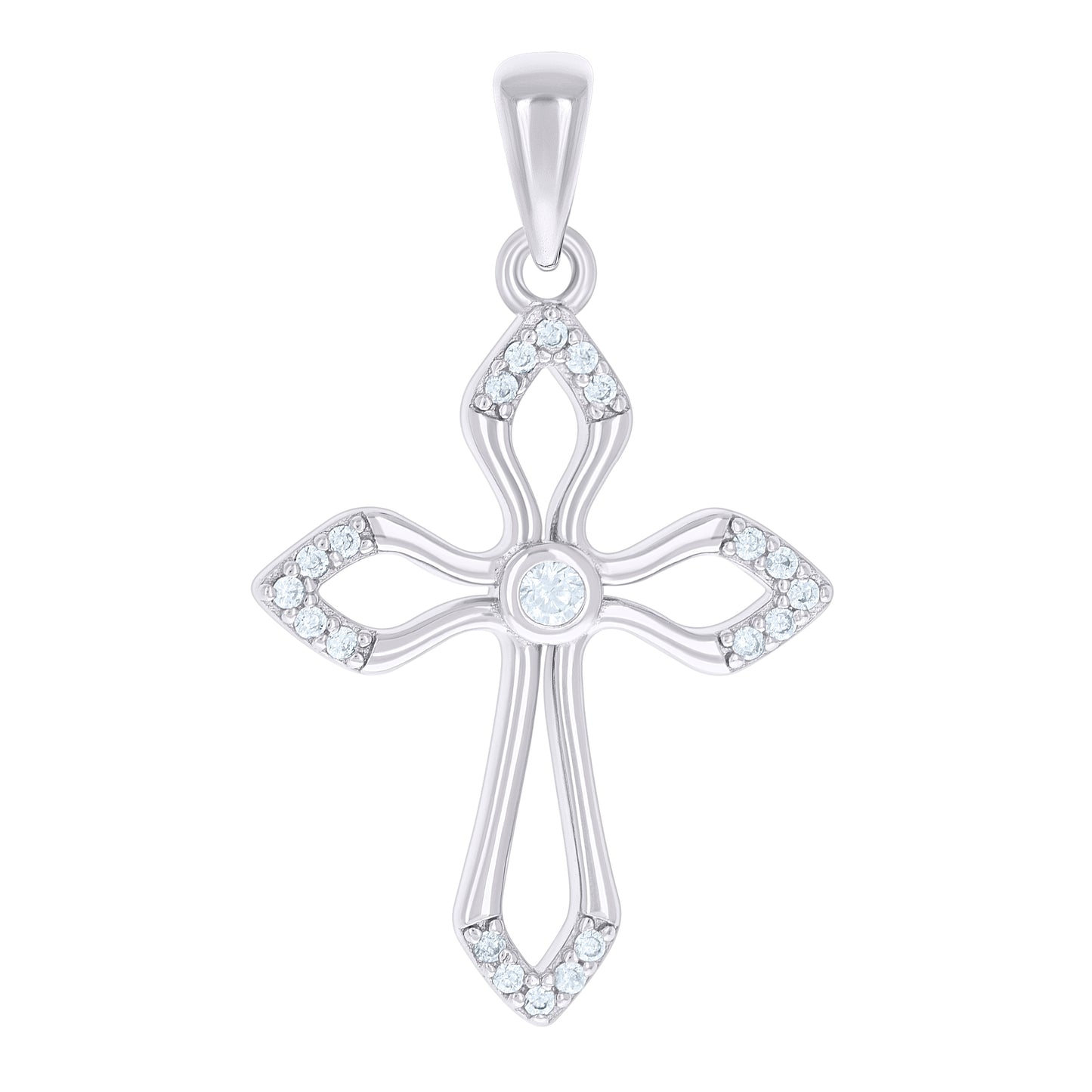 925 Sterling Silver Cz Pendant