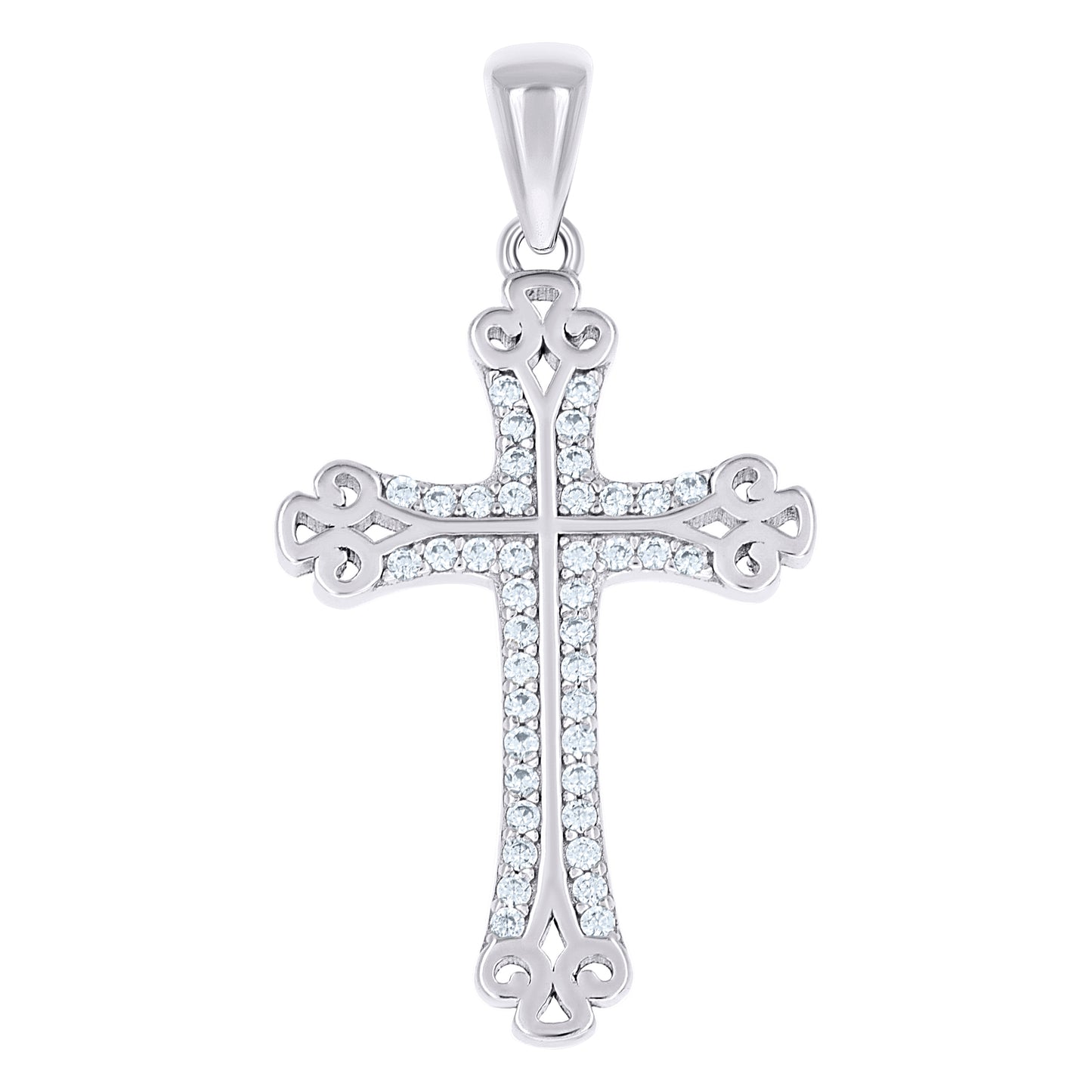 925 Sterling Silver Cz Pendant