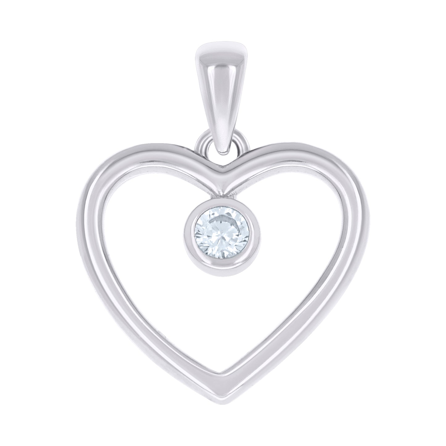 925 Sterling Silver Cz Pendant