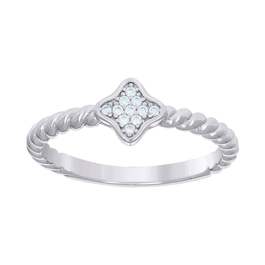 925 Sterling Silver Cz Ring S5