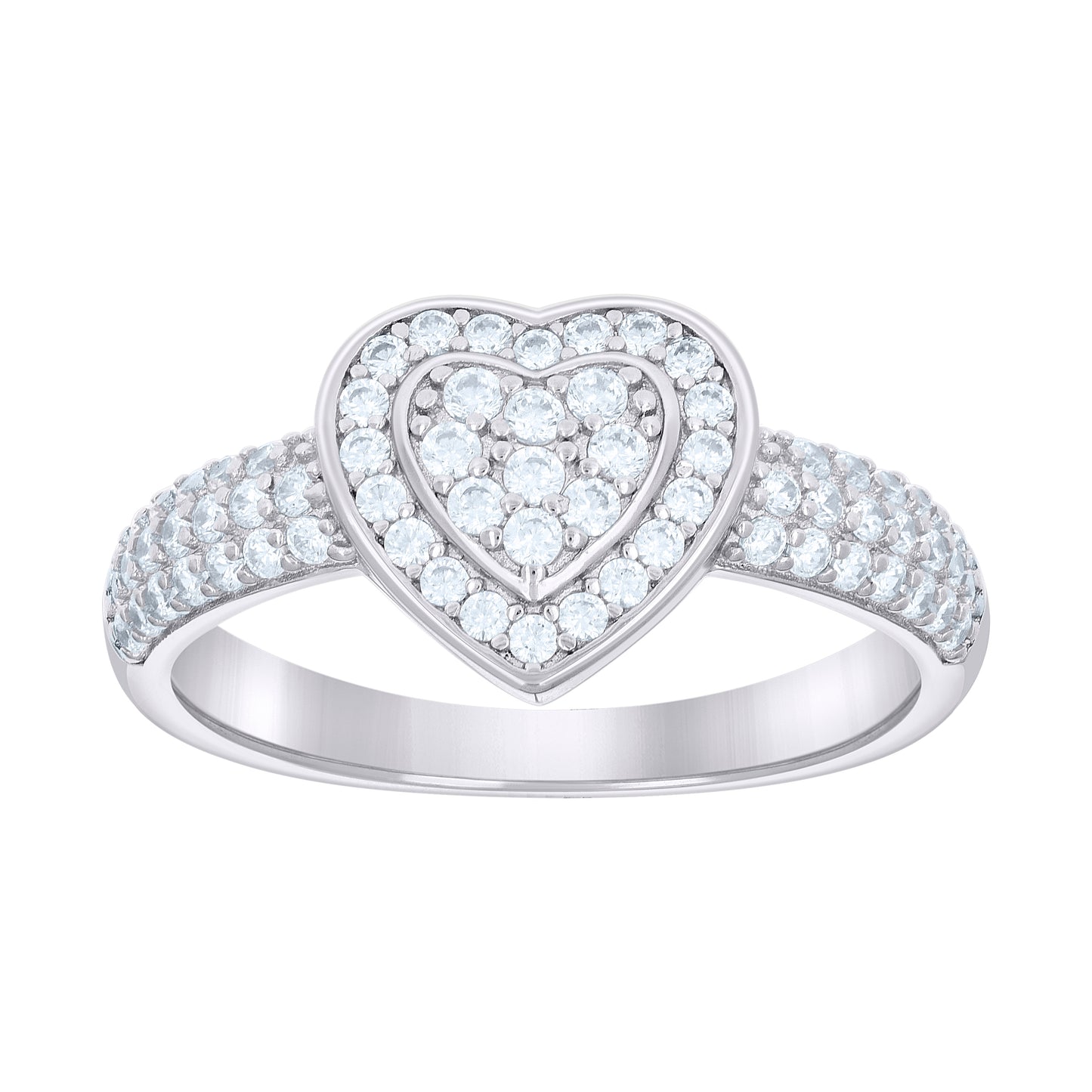 925 Sterling Silver Cz Ring S5