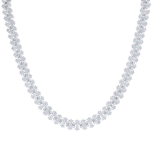 925 Sterling Silver Moissanite Necklace 10mm