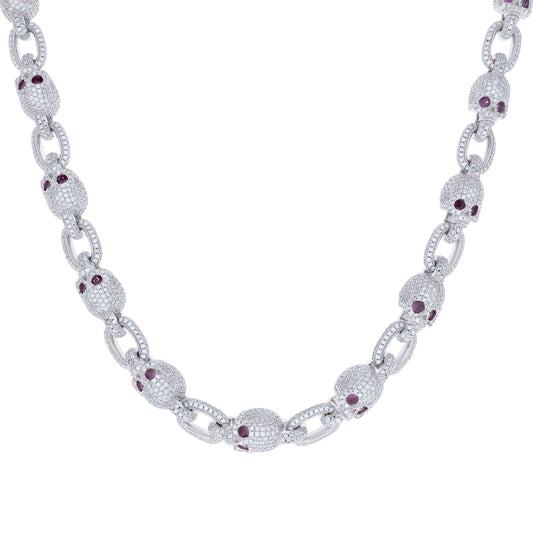 925 Sterling Silver Moissanite Fancy Chain